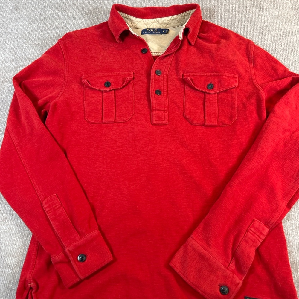 Ralph Lauren Red Casual Button Down Shirt